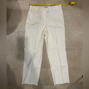 Liz Claiborne Tabitha Cream Velvet Lightweight Slacks Pants size 8